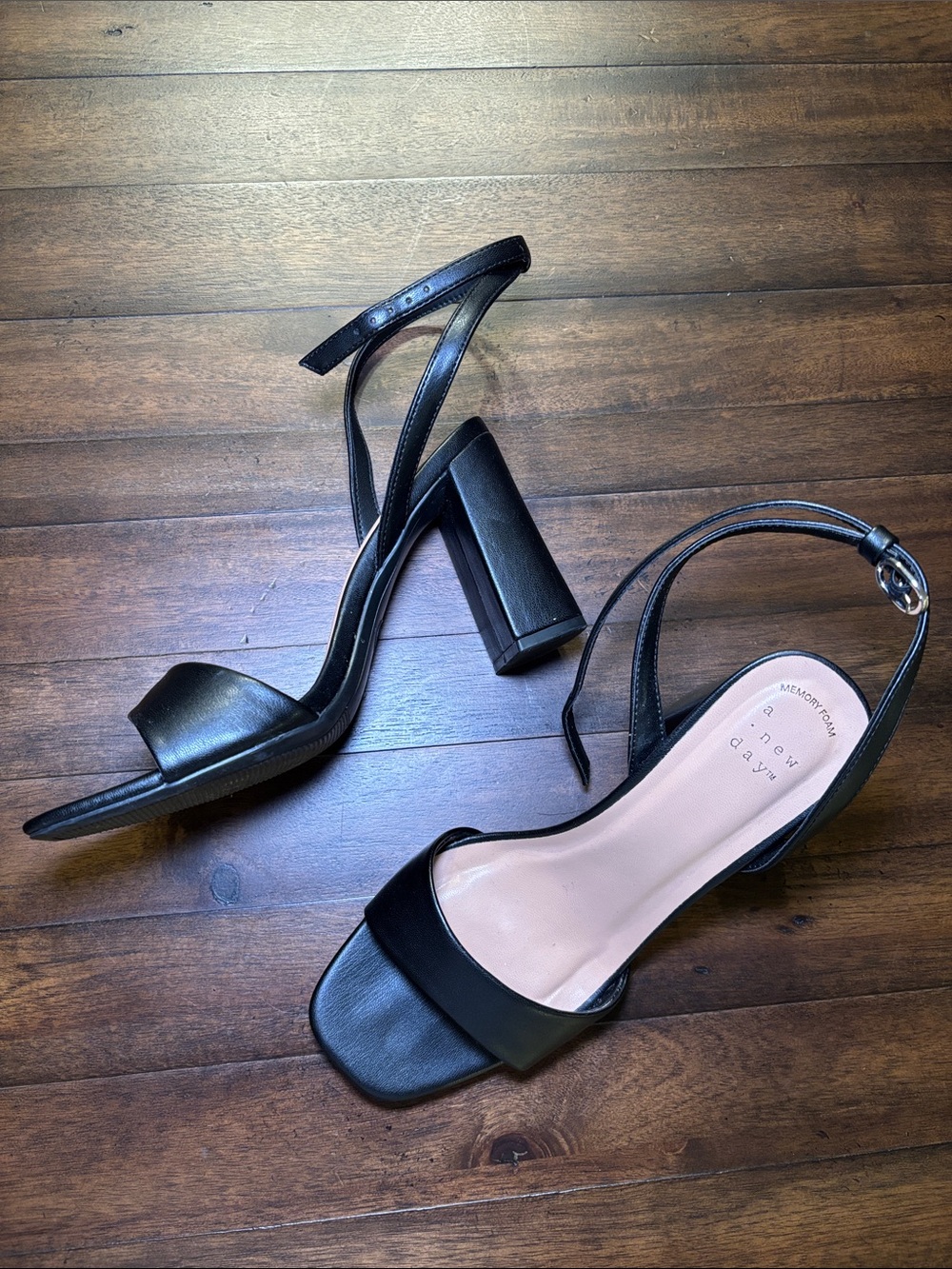 Worn Once a new day Black Block Heels